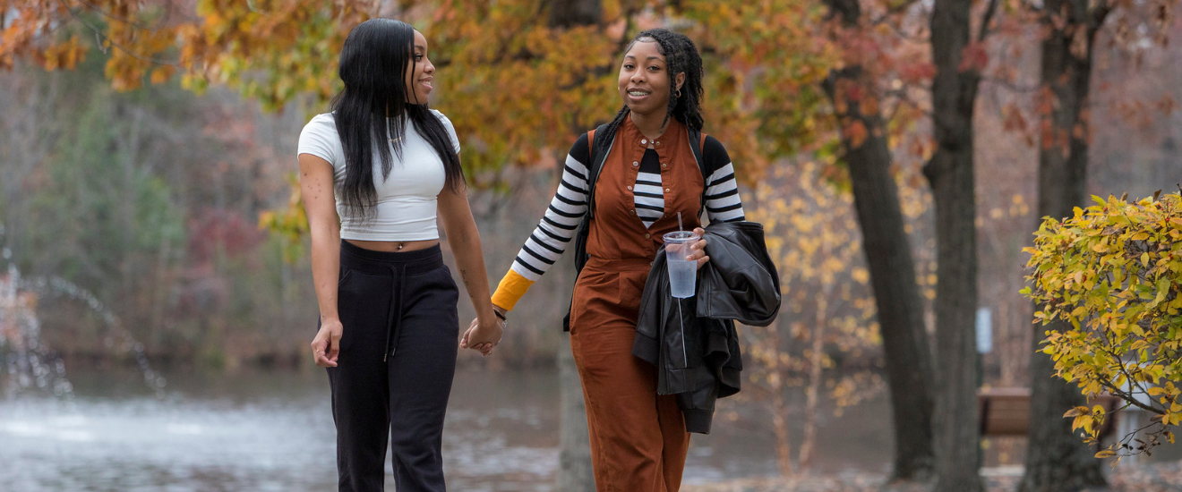 image of students walking on campus